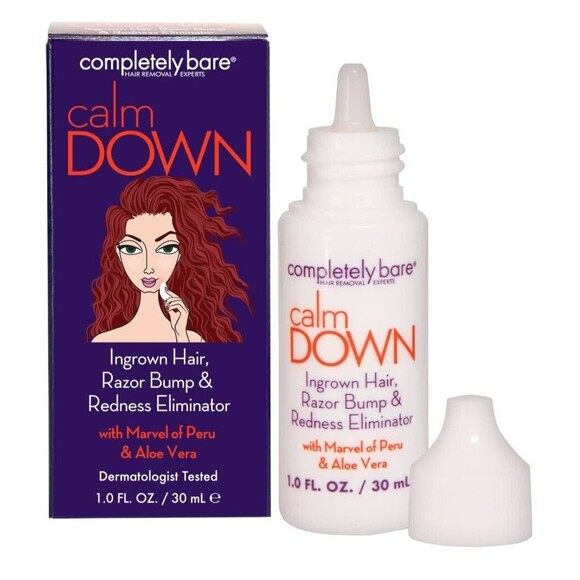 Set of 6 Completely Bare CALM DOWN Ingrown Hair Razor Bump Redness Eliminator - Picture 2 of 10